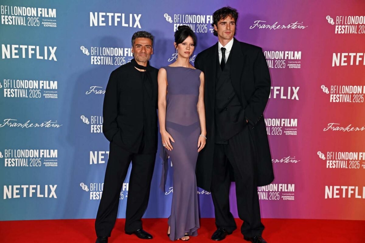 Elenco de Frankenstein na première do LFF 2025