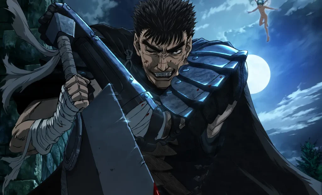 Guts empunhando a Dragon Slayer