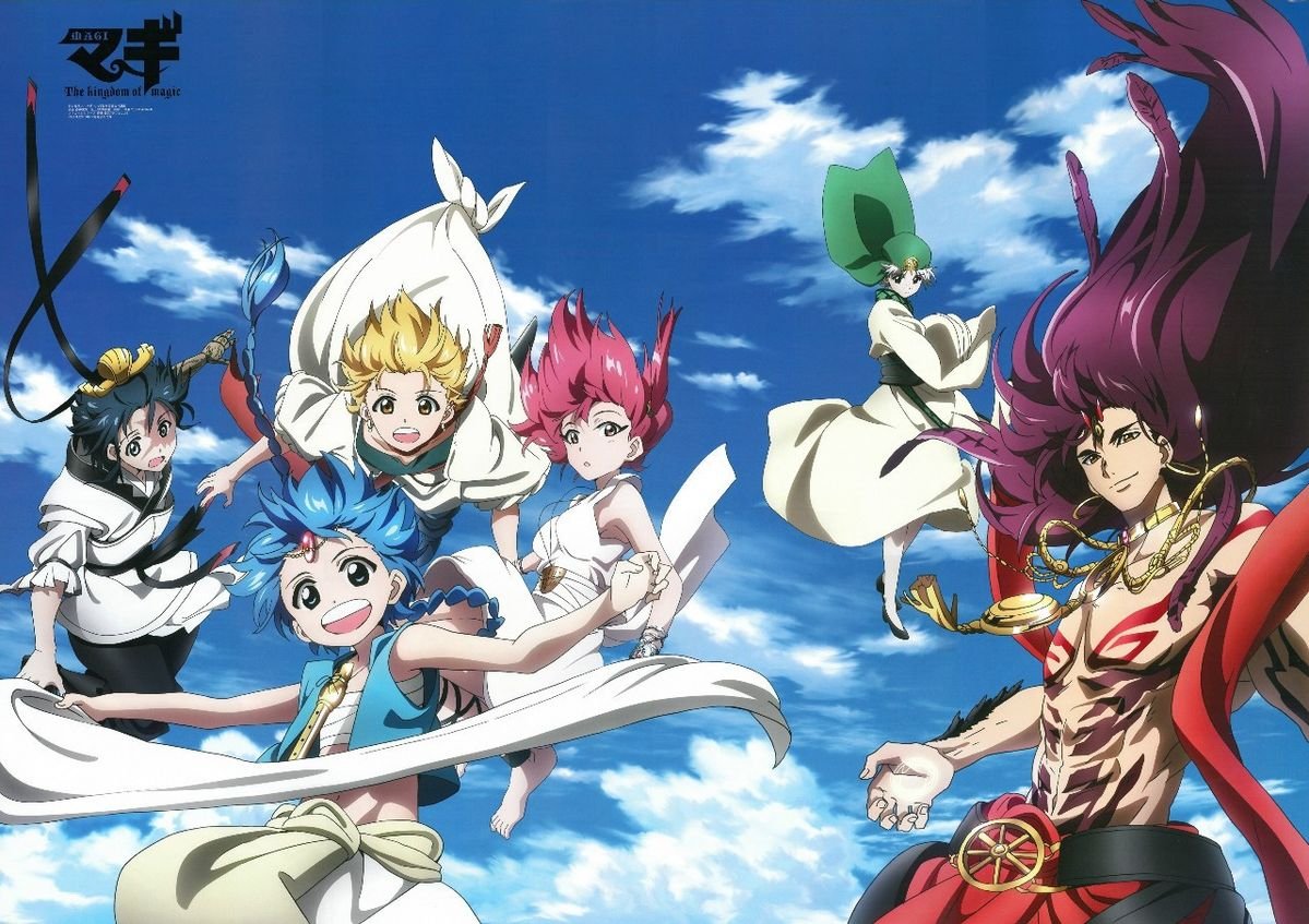 Aladdin e Alibaba em Magi: The Labyrinth of Magic