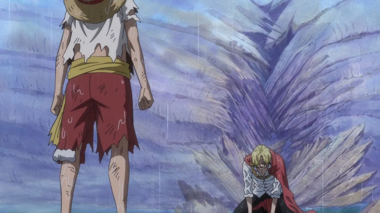 Conflito entre Luffy e Sanji em Whole Cake Island